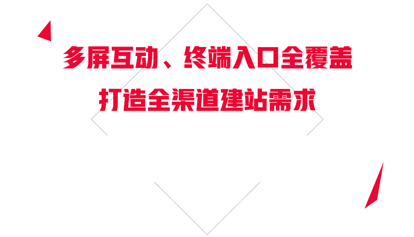 多屏互動(dòng)，終端入口全覆蓋，打造全渠道建站需求